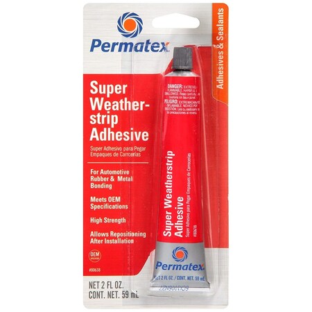 Permatex Weatherstrip Adhesive2Oz 80638